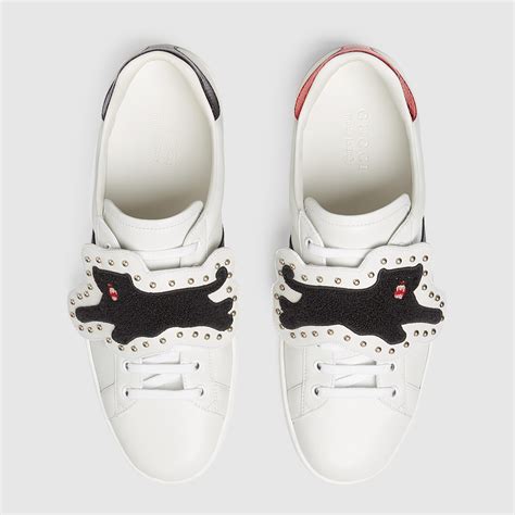 gucci velcro patch|Gucci ace tennis shoes.